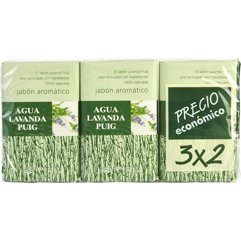 AGUA LAVANDA PUIG by Antonio Puig SET OF 2 SOAPS PLUS 1 FREE AND EACH IS 4.4 OZ
