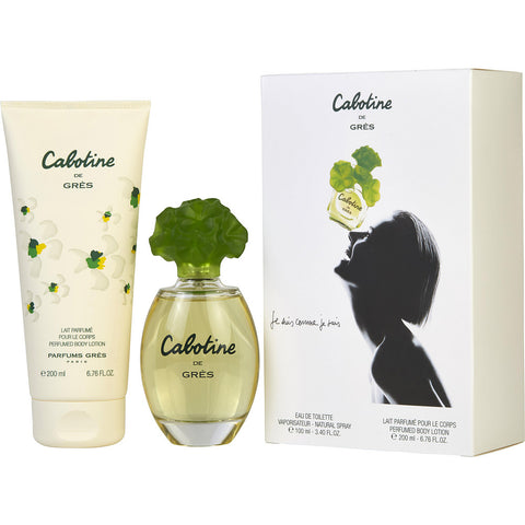CABOTINE by Parfums Gres EDT SPRAY 3.4 OZ & BODY LOTION 6.7 OZ