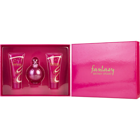 FANTASY BRITNEY SPEARS by Britney Spears EAU DE PARFUM SPRAY 3.3 OZ & BODY SOUFFLE 3.3 OZ & SHOWER GEL 3.3 OZ