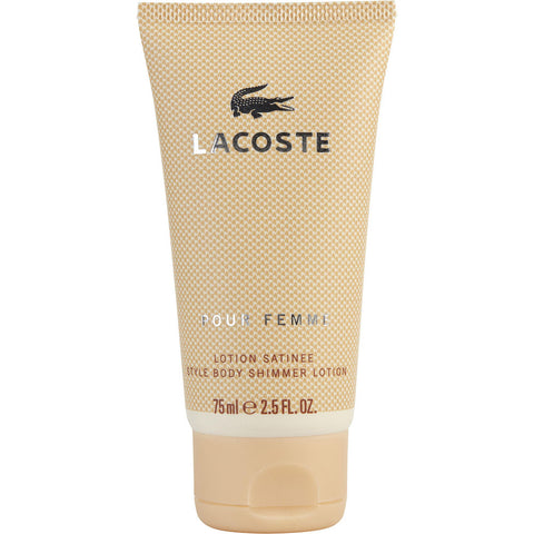 LACOSTE POUR FEMME by Lacoste BODY SHIMMER LOTION 2.5 OZ
