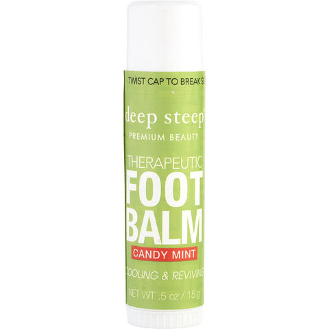 DEEP STEEP by Deep Steep CANDY- MINT ORGANIC FOOT BALM 0.5 OZ