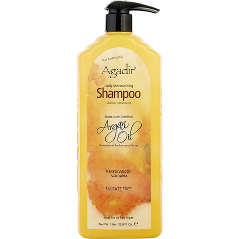 AGADIR by Agadir ARGAN OIL DAILY MOISTURIZING SHAMPOO SULFATE FREE 33.8 OZ
