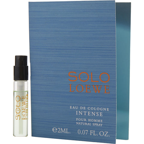 SOLO LOEWE INTENSE by Loewe EAU DE COLOGNE SPRAY VIAL ON CARD
