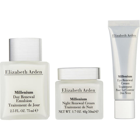 ELIZABETH ARDEN by Elizabeth Arden Millenium Set: Day Renewal Emulsion + Night Renewal Cream + Eye Renewal Cream 3pcs
