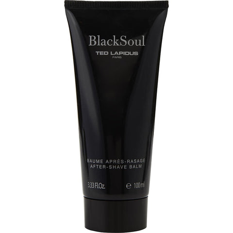 BLACK SOUL by Ted Lapidus AFTERSHAVE BALM 3.3 OZ