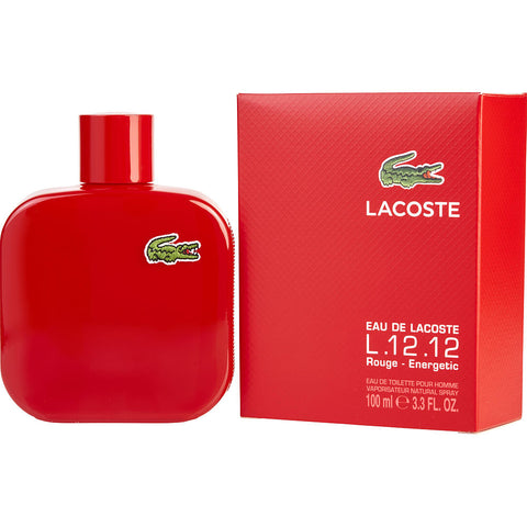 LACOSTE EAU DE LACOSTE L.12.12 ROUGE by Lacoste ENERGETIC EDT SPRAY