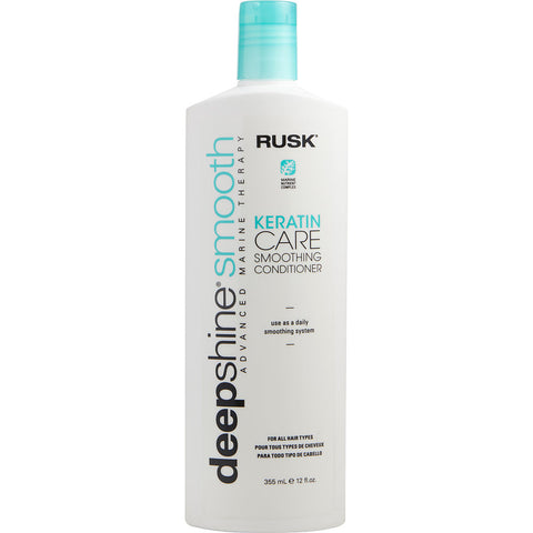 RUSK by Rusk DEEPSHINE SMOOTH KERATIN CARE SMOOTHING CONDITIONER 12 OZ