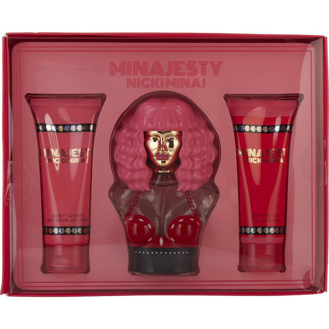 NICKI MINAJ MINAJESTY by Nicki Minaj EAU DE PARFUM SPRAY 3.4 OZ & BODY LOTION 3.4 OZ & SHOWER GEL 3.4 OZ