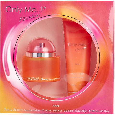 ONLY ME PASSION by Yves de Sistelle EAU DE PARFUM SPRAY 3.3 OZ & BODY LOTION 4.2 OZ