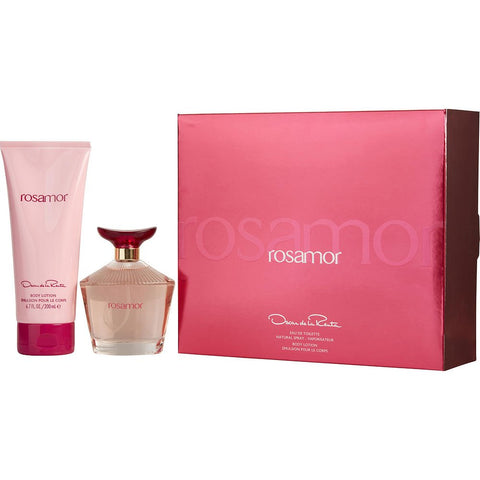 ROSAMOR by Oscar de la Renta EDT SPRAY 3.4 OZ & BODY LOTION 6.7 OZ