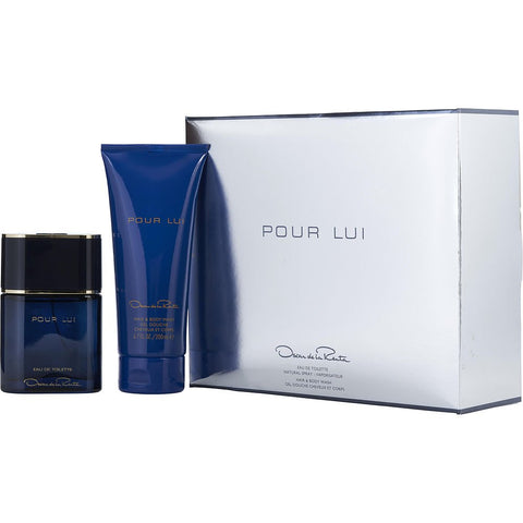 OSCAR POUR LUI by Oscar de la Renta EDT SPRAY 3 OZ & HAIR AND BODY WASH 6.7 OZ