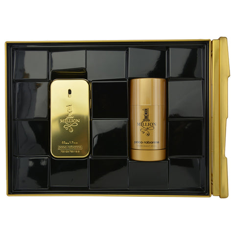 PACO RABANNE 1 MILLION by Paco Rabanne EDT SPRAY 1.7 OZ & DEODORANT STICK 2.2 OZ