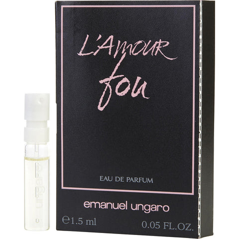 L'AMOUR FOU by Ungaro EAU DE PARFUM SPRAY VIAL ON CARD