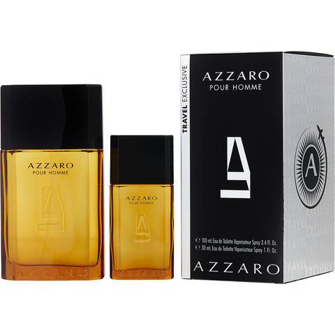 AZZARO by Azzaro EDT SPRAY 3.4 OZ & EDT SPRAY 1 OZ (TRAVEL SET)