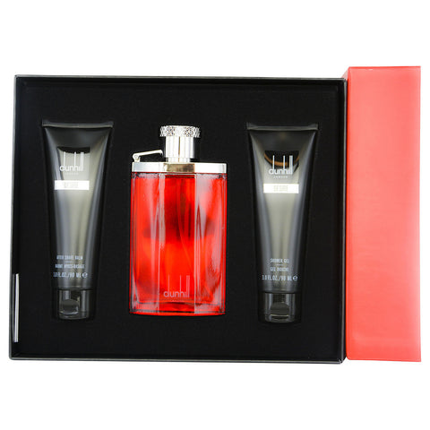 DESIRE by Alfred Dunhill EDT SPRAY & AFTERSHAVE BALM 3 OZ & SHOWER GEL 3 OZ