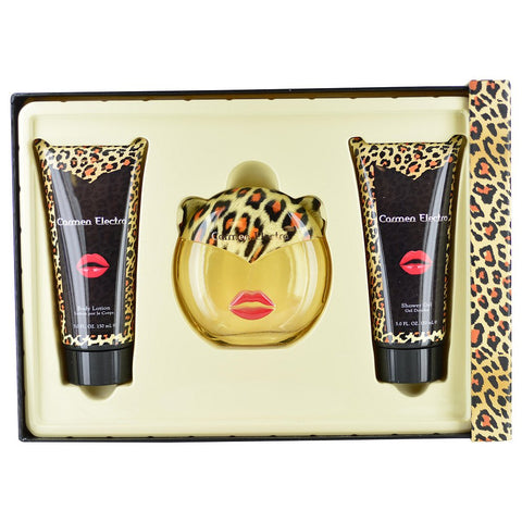 CARMEN ELECTRA by Carmen Electra EAU DE PARFUM SPRAY 3.4 OZ & BODY LOTION 5 OZ & SHOWER GEL 5 OZ