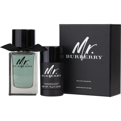 MR BURBERRY by Burberry EDT SPRAY & DEODORANT STICK 2.5 OZ (TRAVEL OFFER)