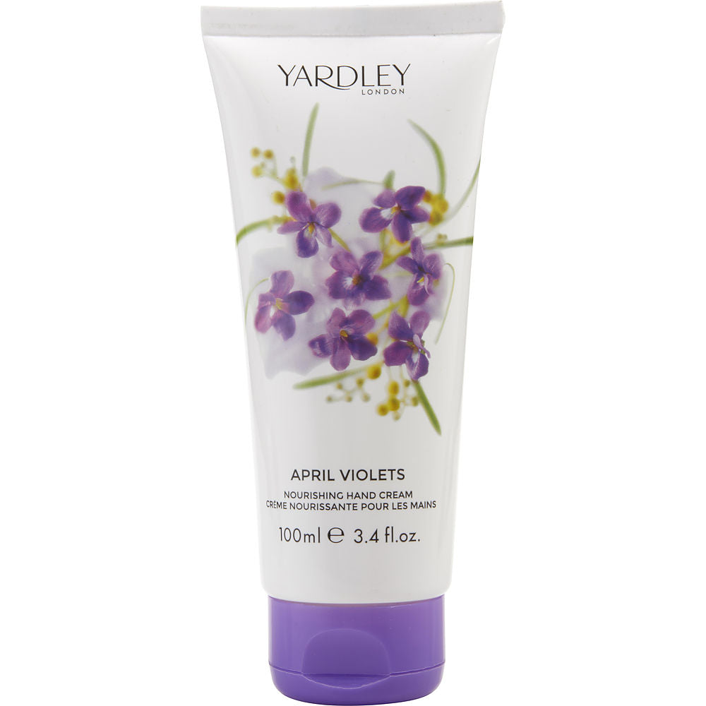 YARDLEY by Yardley APRIL VIOLETS HAND CREAM 3.4 OZ– yallbeauty.store