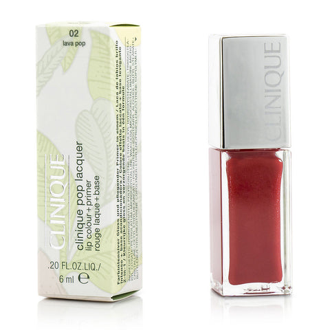 CLINIQUE by Clinique Pop Lacquer Lip Colour + Primer - # 02 Lava Pop - 6ml/0.2oz