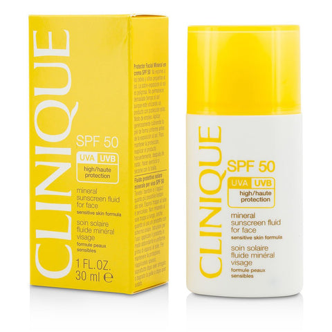 CLINIQUE by Clinique Mineral Sunscreen Fluid For Face SPF 50 - Sensitive Skin Formula 30ml/1oz