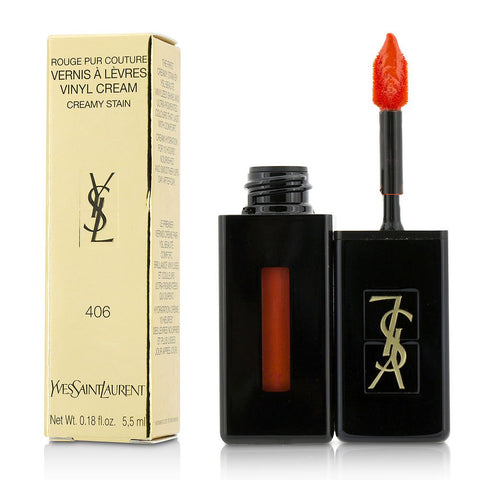 YVES SAINT LAURENT by Yves Saint Laurent Rouge Pur Couture Vernis A Levres Vinyl Cream Creamy Stain - --5.5ml/0.18oz