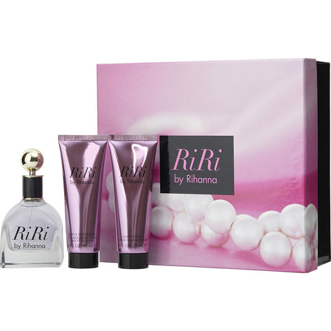 RIHANNA RIRI by Rihanna EAU DE PARFUM SPRAY 3.4 OZ & BODY LOTION 3 OZ & SHOWER GEL 3 OZ