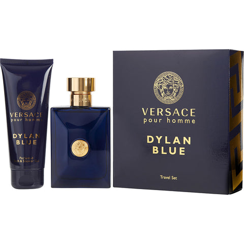 VERSACE DYLAN BLUE by Gianni Versace EDT SPRAY 3.4 OZ & SHOWER GEL 3.4 OZ (TRAVEL OFFER)