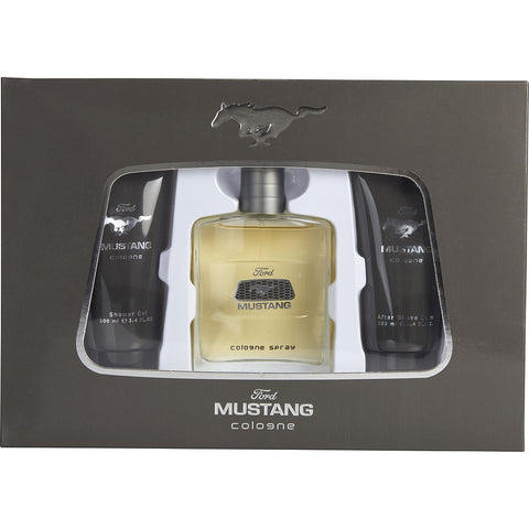 MUSTANG by Estee Lauder COLOGNE SPRAY 3.4 OZ & AFTERSHAVE BALM 3.4 OZ & SHOWER GEL 3.4 OZ