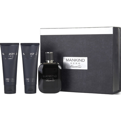 KENNETH COLE MANKIND HERO by Kenneth Cole EDT SPRAY 3.4 OZ & AFTERSHAVE BALM 3.4 OZ & HAIR & BODY WASH 3.4 OZ