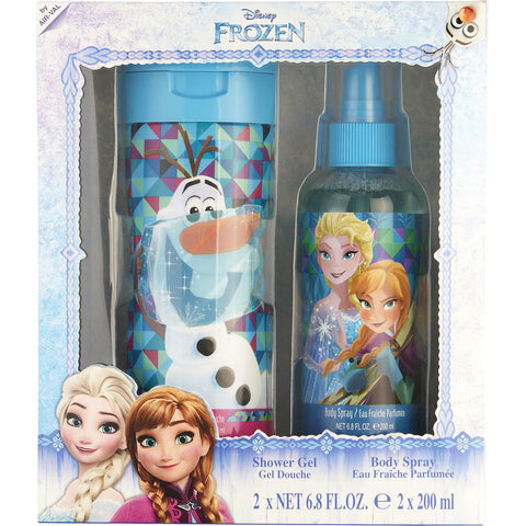 FROZEN DISNEY by Disney BODY SPRAY 6.8 OZ & SHOWER GEL 6.8 OZ