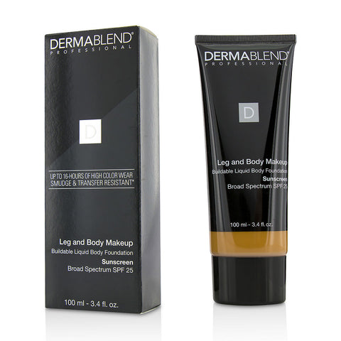 Dermablend by Dermablend Leg and Body Make Up Buildable Liquid Body Foundation Sunscreen Broad Spectrum SPF 25 100ml/3.4oz