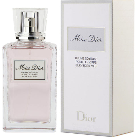 MISS DIOR (CHERIE) by Christian Dior SILKY BODY MIST 3.4 OZ