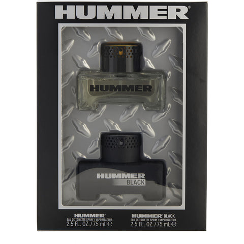 HUMMER VARIETY by Hummer HUMMER & HUMMER BLACK AND BOTH ARE EDT SPRAY 2.5 OZ
