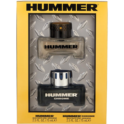 HUMMER VARIETY by Hummer HUMMER & HUMMER CHROME AND BOTH ARE EDT SPRAY 2.5 OZ