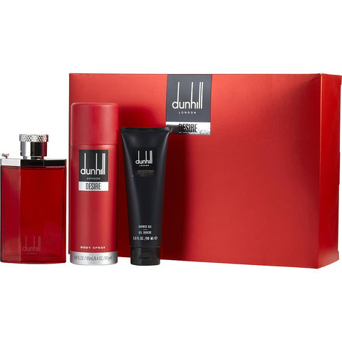 DESIRE by Alfred Dunhill EDT SPRAY 3.4 OZ & BODY SPRAY 6.6 OZ & SHOWER GEL 3 OZ