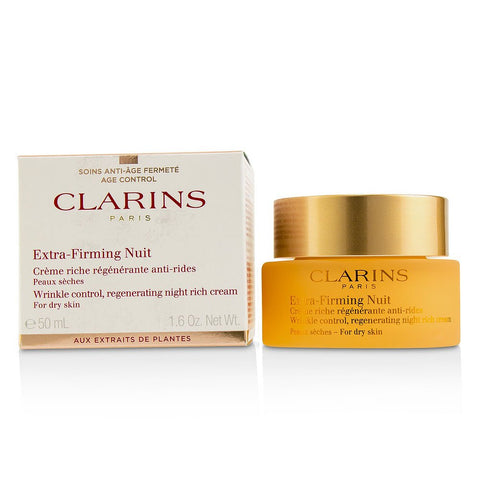 Clarins by Clarins Extra-Firming Nuit Wrinkle Control, Regenerating Night Rich Cream - For Dry Skin  --50ml/1.6oz