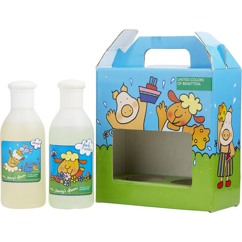 BENETTON ON BENNY'S FARM by Benetton EDT 6.7 OZ & SHAMPOO 6.7 OZ (FRESH WATER SCENT)