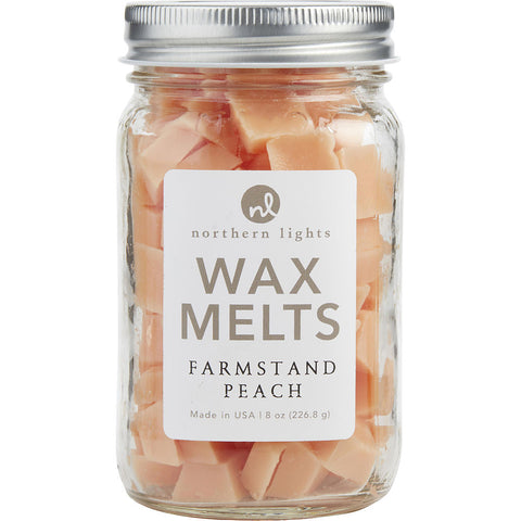 FARMSTAND PEACH SCENTED by SIMMERING FRAGRANCE CHIPS - 8 OZ JAR CONTAINING 100 MELTS