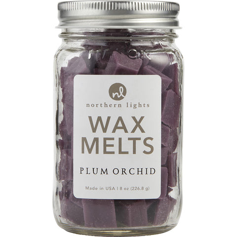 PLUM ORCHID SCENTED by SIMMERING FRAGRANCE CHIPS - 8 OZ JAR CONTAINING 100 MELTS