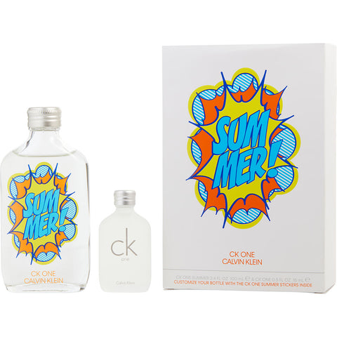 CK ONE VARIETY by Calvin Klein 2 PIECE VARIETY SET WITH CK ONE SUMMER EDT SPRAY 3.4 OZ & CK ONE EDT SPRAY 0.5 OZ