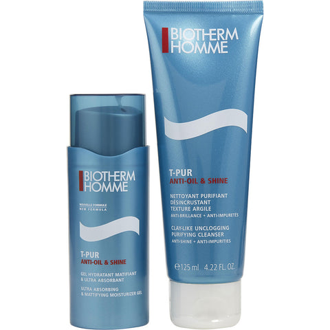 Biotherm by BIOTHERM T-Pur Purifying Power Duo: Anti Oil & Shine Cleanser 125ml/4.2oz + Anti Oil & Shine Gel 50ml/1.6oz