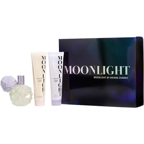 MOONLIGHT BY ARIANA GRANDE by Ariana Grande EAU DE PARFUM SPRAY 3.4 OZ & BODY SOUFFLE 3.4 OZ & BATH AND SHOWER GEL 3.4 OZ