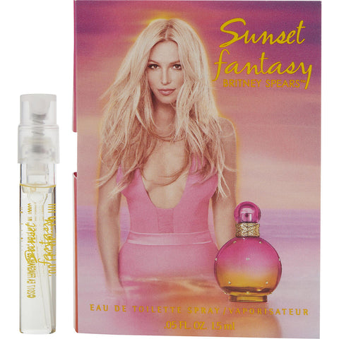 SUNSET FANTASY BRITNEY SPEARS by Britney Spears EDT SPRAY VIAL ON CARD