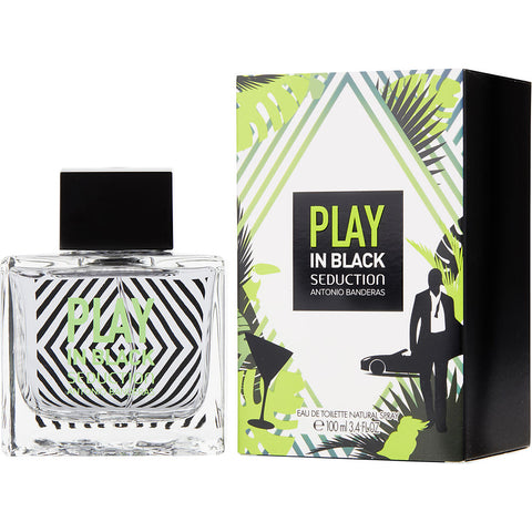 PLAY IN BLACK SEDUCTION by Antonio Banderas EDT SPRAY