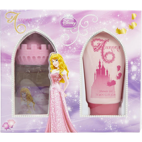 SLEEPING BEAUTY AURORA by Disney EDT SPRAY 1.7 OZ (CASTLE PACKAGING) & SHOWER GEL 2.5 OZ