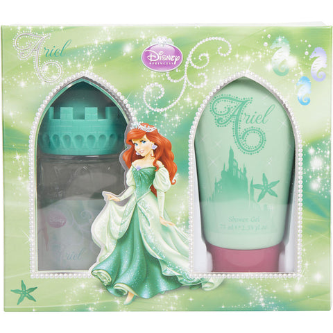 LITTLE MERMAID by Disney EDT SPRAY 1.7 OZ (CASTLE PACKAGING) & SHOWER GEL 2.5 OZ