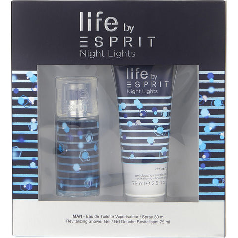 ESPRIT NIGHT LIGHTS by Esprit International EDT SPRAY 1 OZ & SHOWER GEL 2.5 OZ