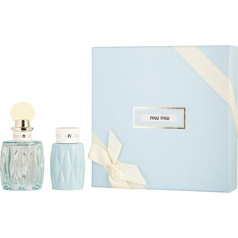 MIU MIU L'EAU BLEUE by Miu Miu EAU DE PARFUM SPRAY 3.4 OZ & BODY LOTION 3.4 OZ