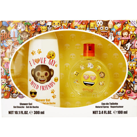EMOJI I LOVE MY WILD FRIENDS by Emoji EDT SPRAY 3.4 OZ & SHOWER GEL 10.1 OZ