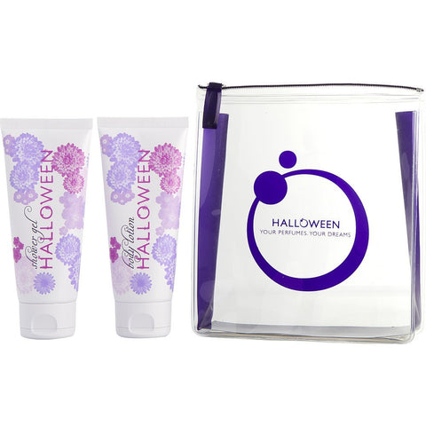 HALLOWEEN by Jesus del Pozo BODY LOTION 3.4 OZ & SHOWER GEL 3.4 OZ & VANITY CASE